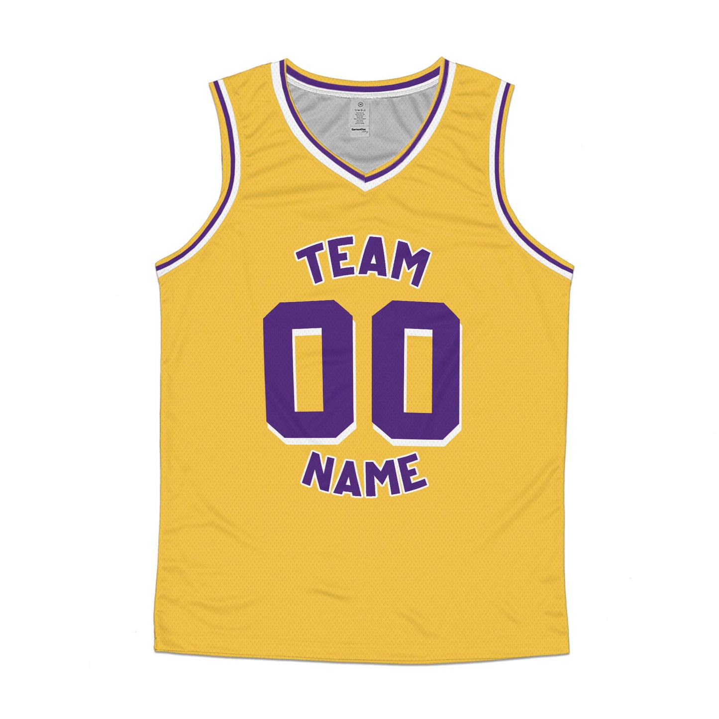 Custom Team Yellow Basketball Jersey