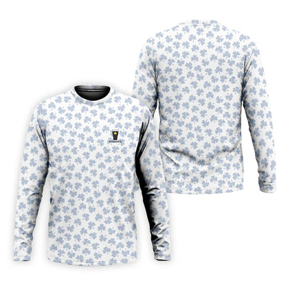 Vitamin G Shamrock Pattern Golf And Beer White Golf Shirt