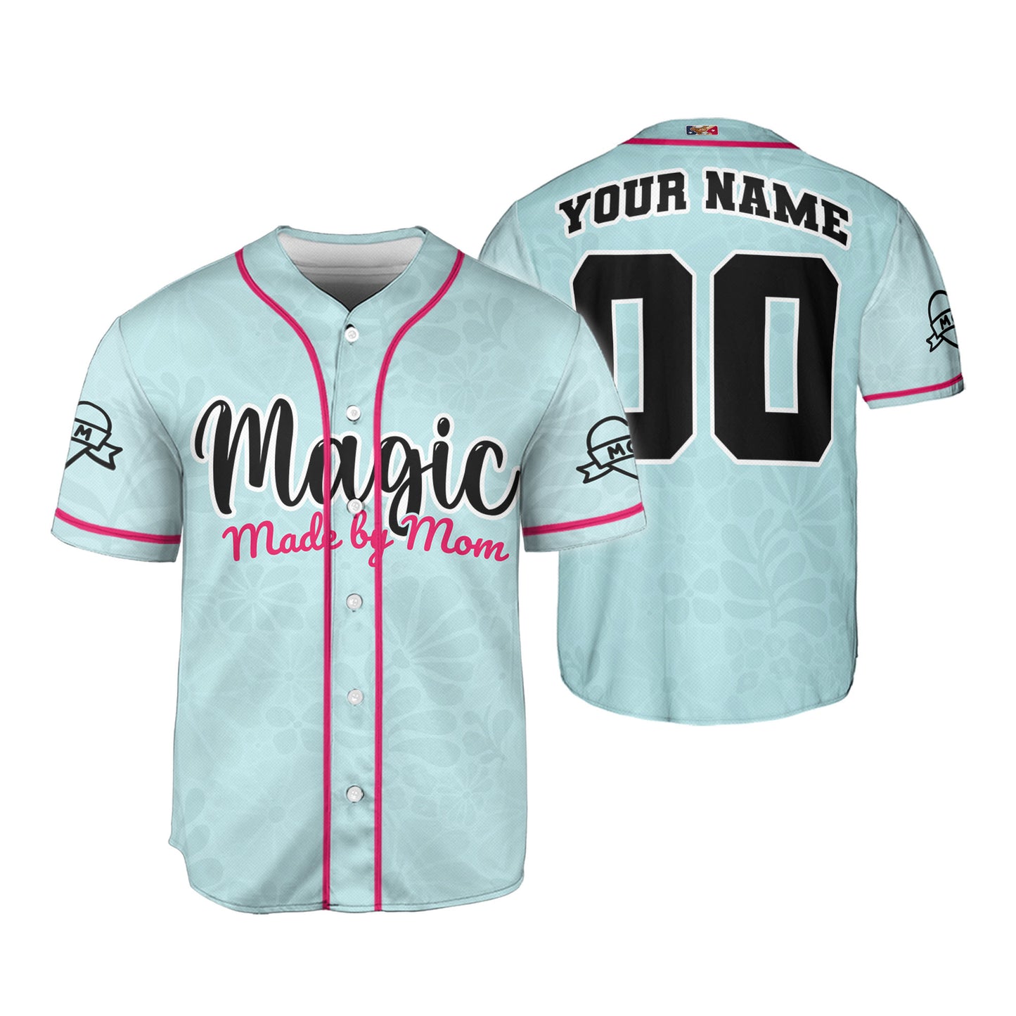 Custom Magic made by mom Baseball Jersey