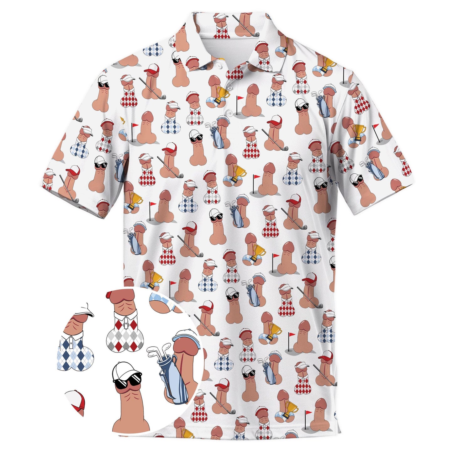 Fore Play! Funny Adult Golf Polo Shirt