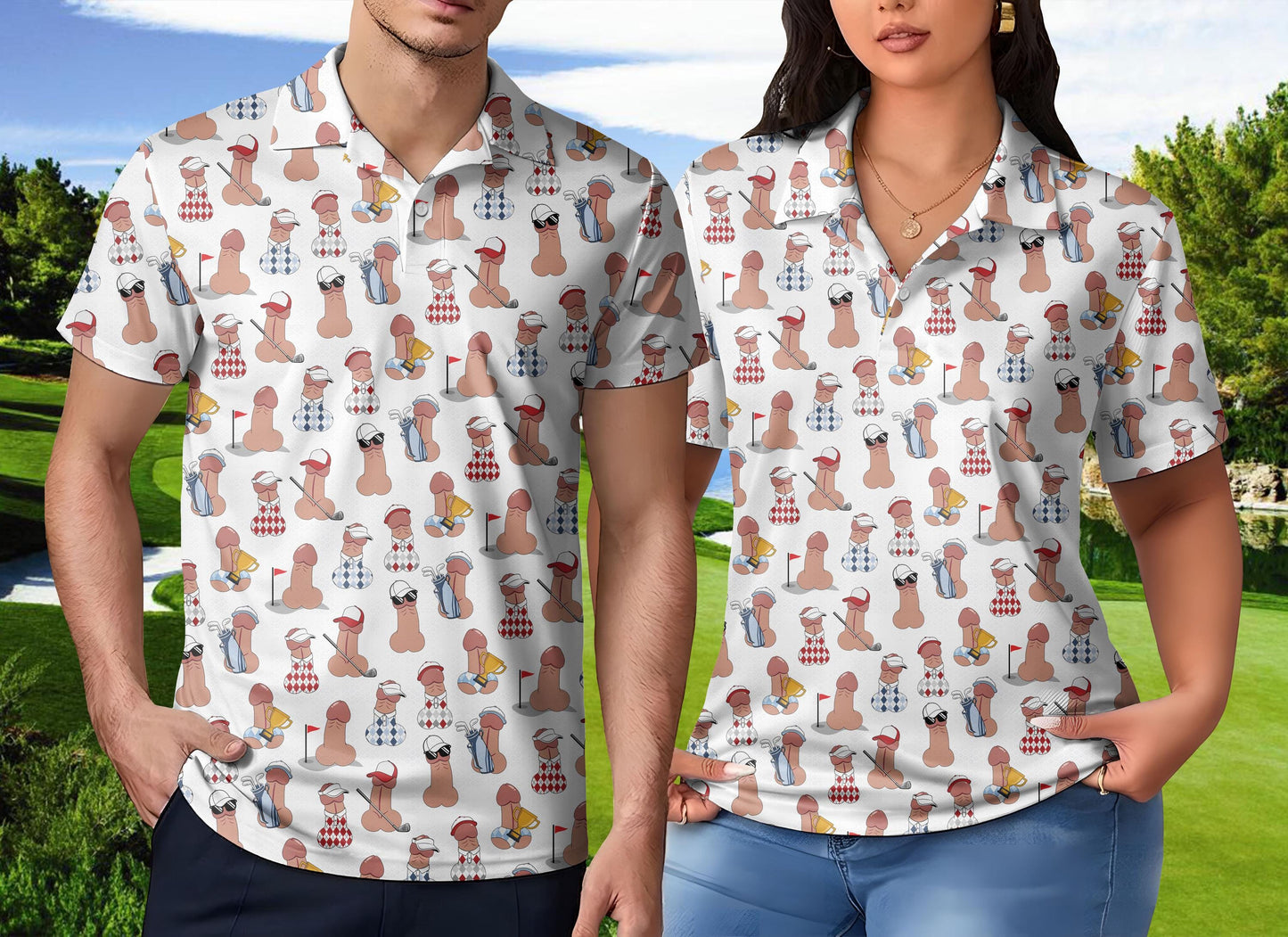 Fore Play! Funny Adult Golf Polo Shirt