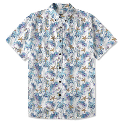 Ocean Animal Aloha Hawaiian Shirt, Sea Life Hawaii Shirt