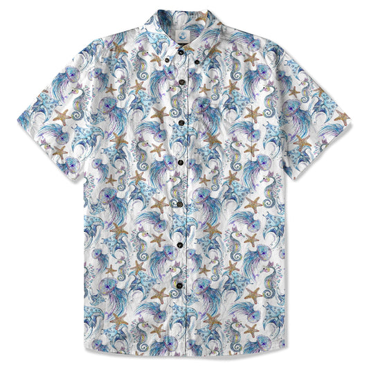 Ocean Animal Aloha Hawaiian Shirt, Sea Life Hawaii Shirt