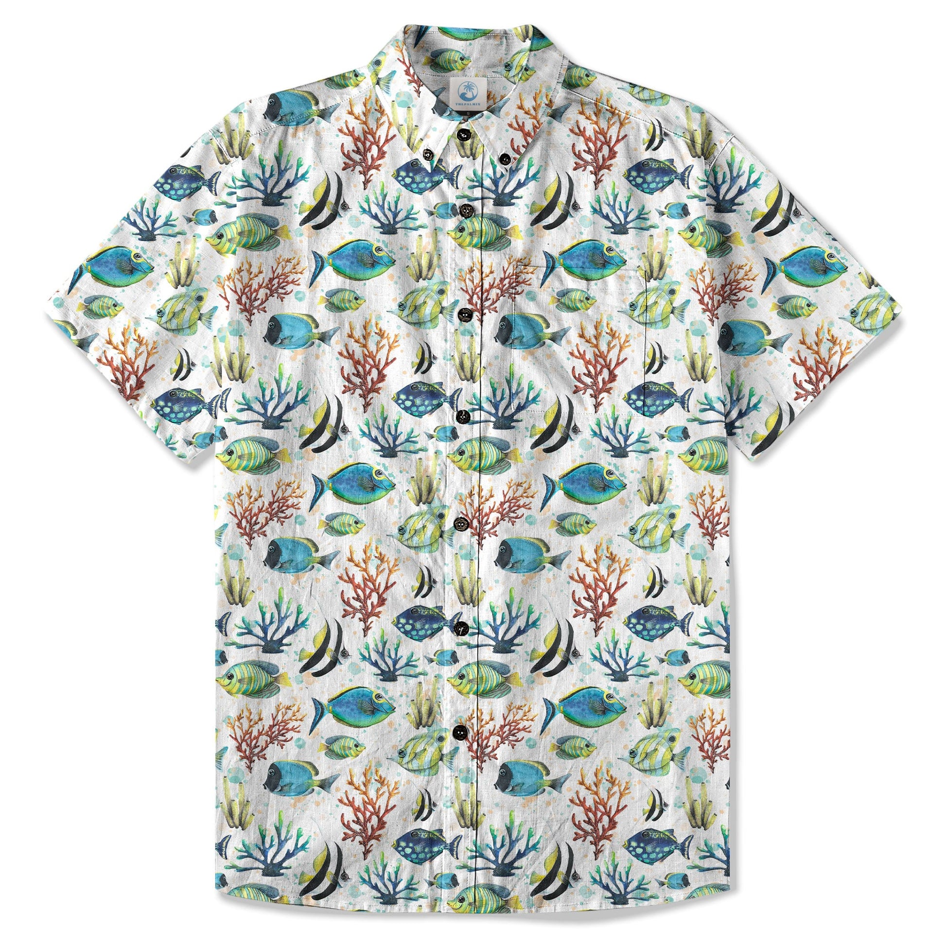 Ocean Animal Aloha Hawaiian Shirt, Sea Life Button Up Hawaii Shirt