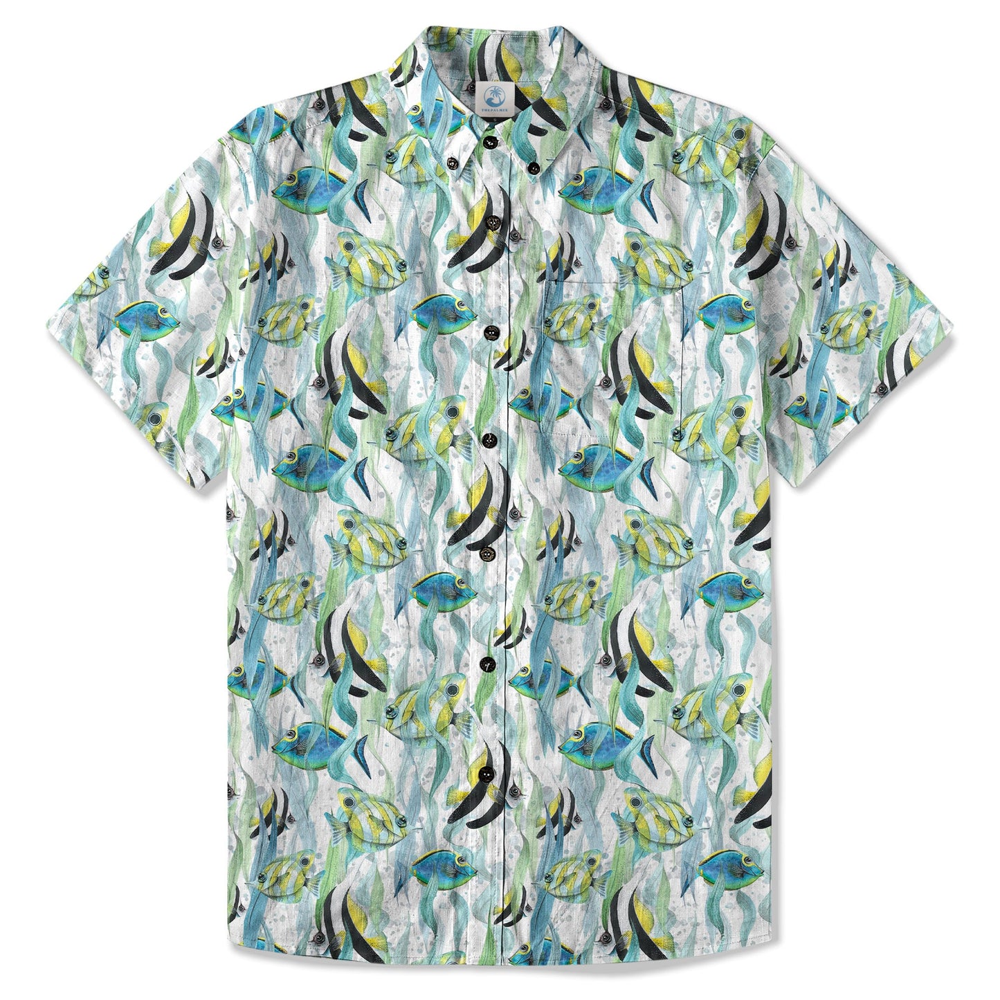 Ocean Animal Aloha Hawaiian Shirt, Sea Life Beach Button Up Hawaii Shirt