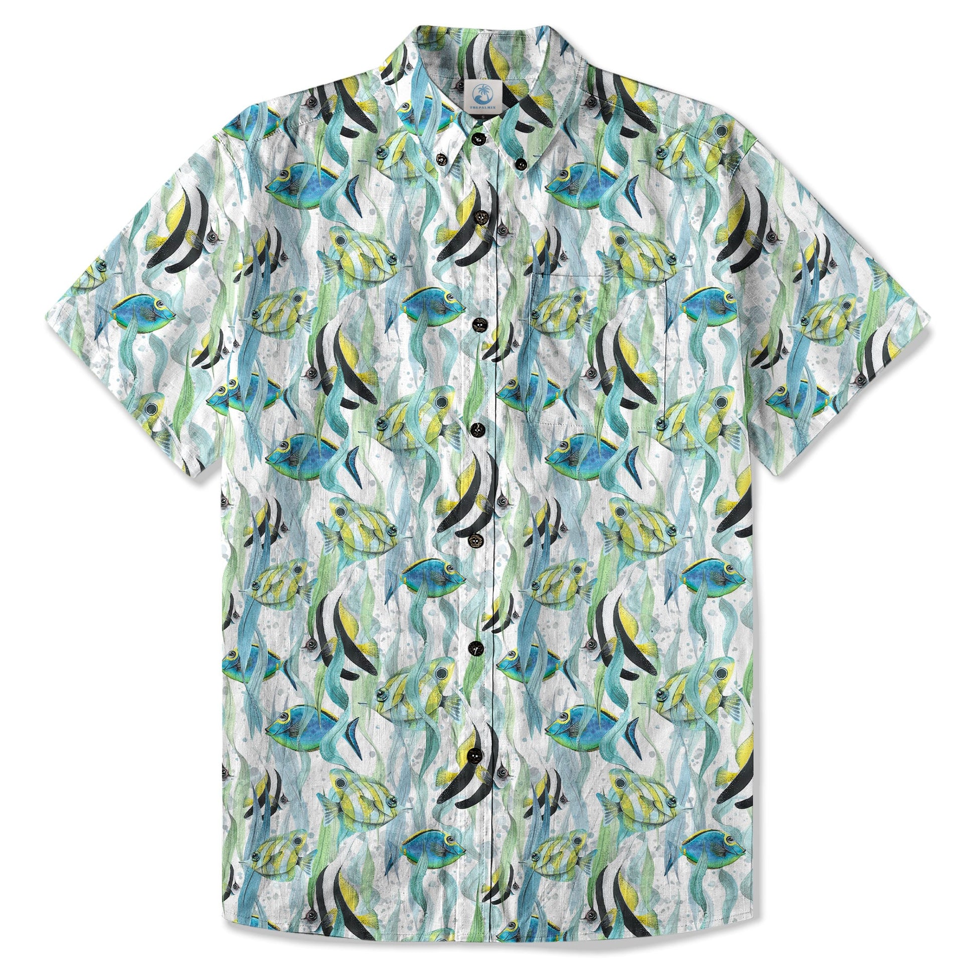 Ocean Animal Aloha Hawaiian Shirt, Sea Life Beach Button Up Hawaii Shirt