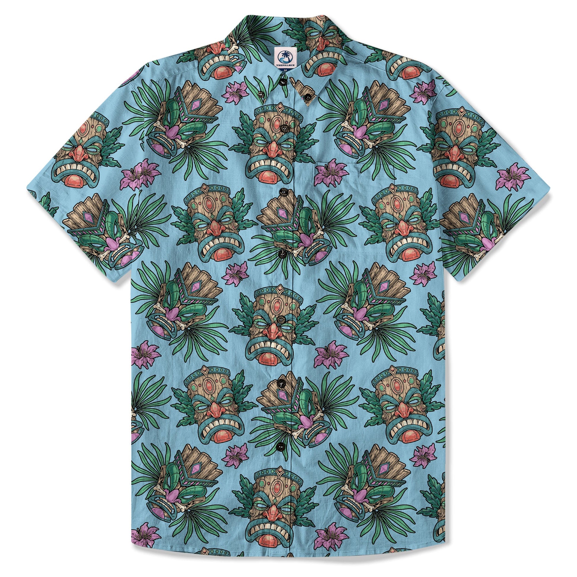 Tribal Tiki Hawaiian Shirt, Summer Vibes Aloha Hawaii Shirt