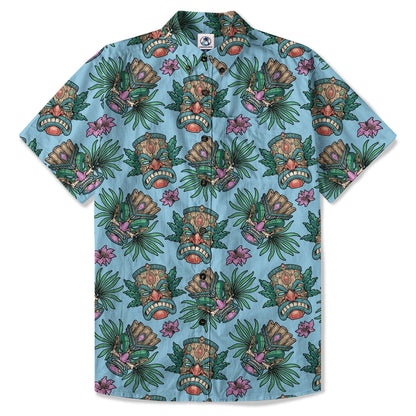 Tribal Tiki Hawaiian Shirt, Summer Vibes Aloha Hawaii Shirt