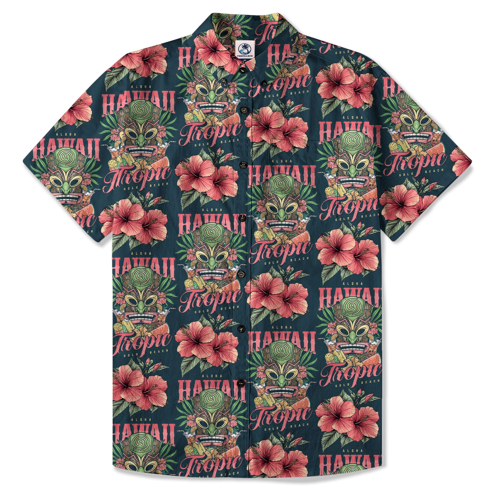Tiki Hawaii Tropic Hawaiian Shirt
