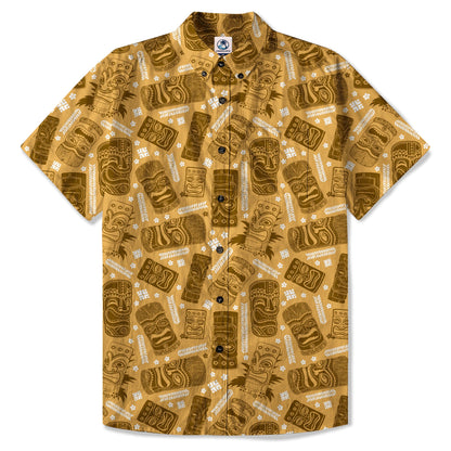 Tiki Hawaii Tropic Hawaiian Shirt
