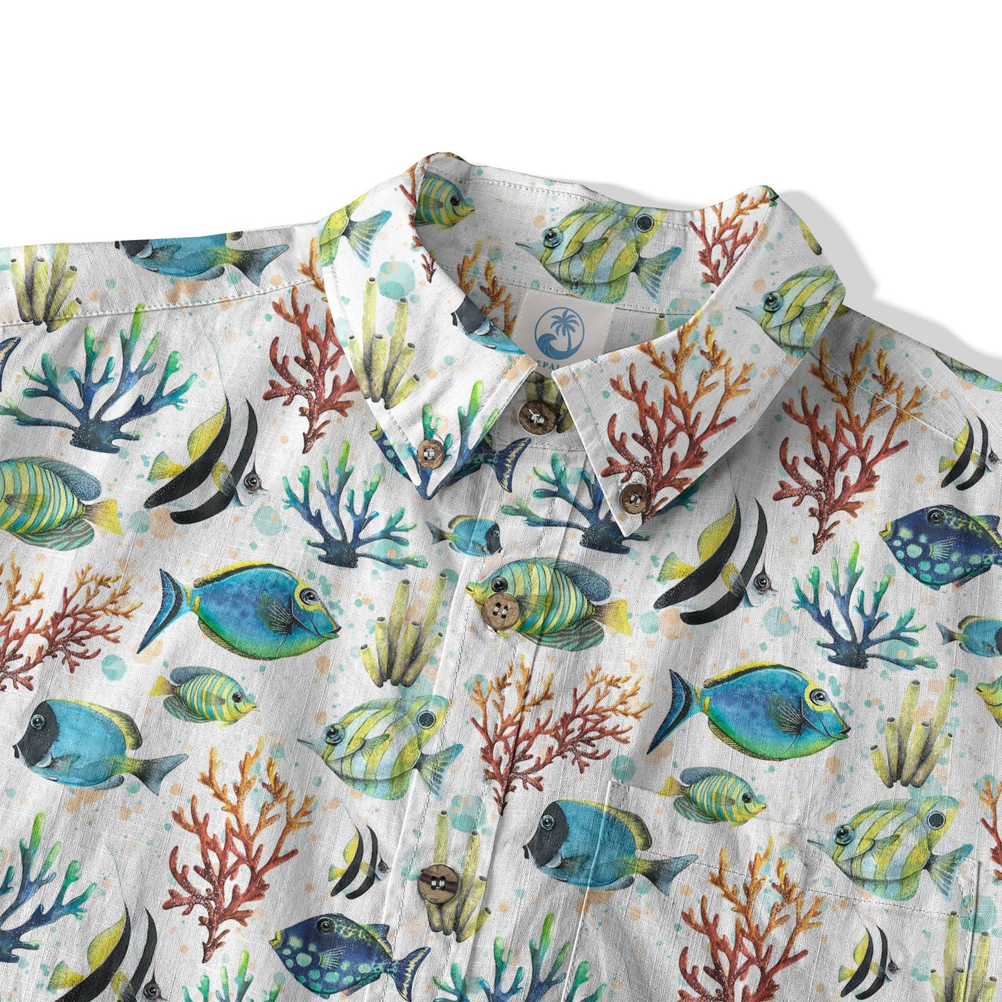 Ocean Animal Aloha Hawaiian Shirt, Sea Life Button Up Hawaii Shirt
