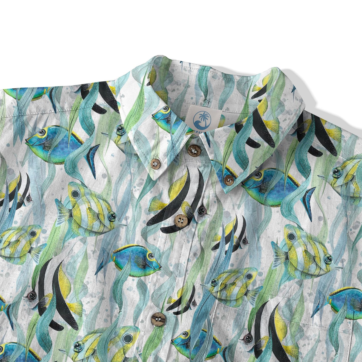 Ocean Animal Aloha Hawaiian Shirt, Sea Life Beach Button Up Hawaii Shirt