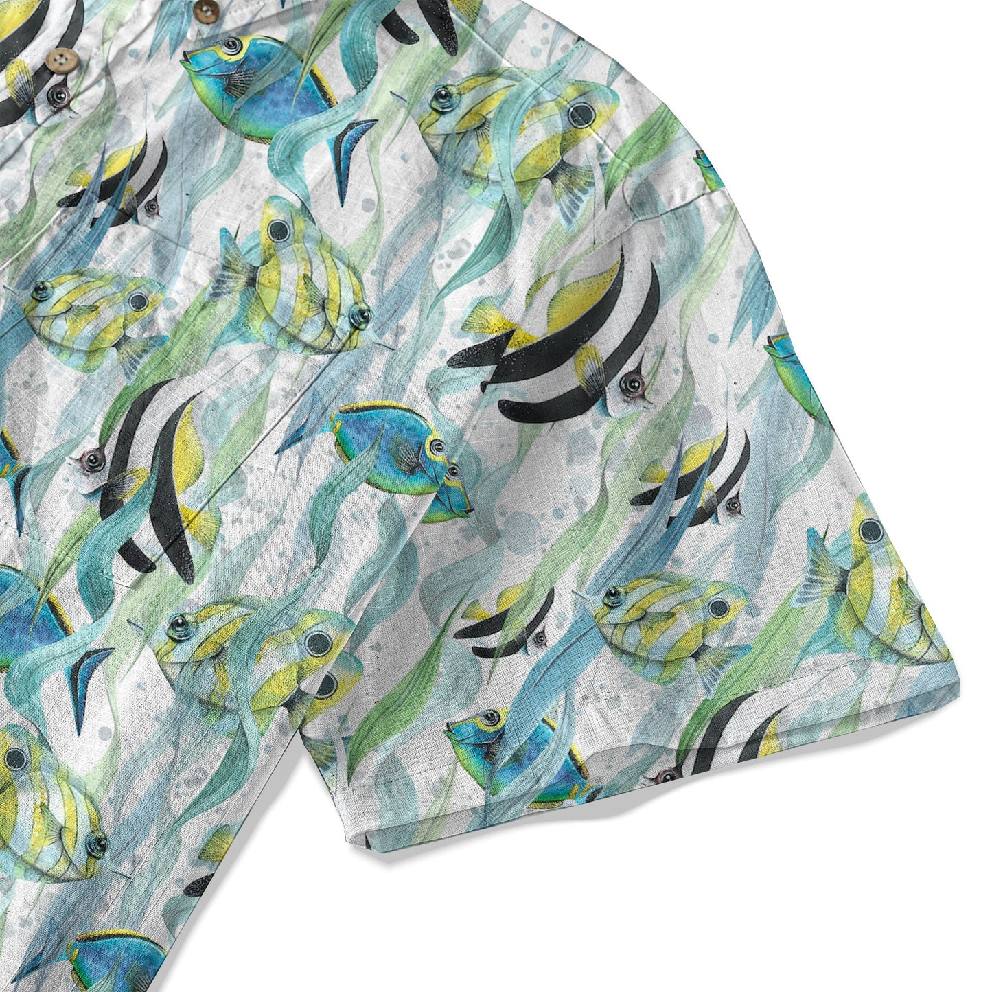 Ocean Animal Aloha Hawaiian Shirt, Sea Life Beach Button Up Hawaii Shirt