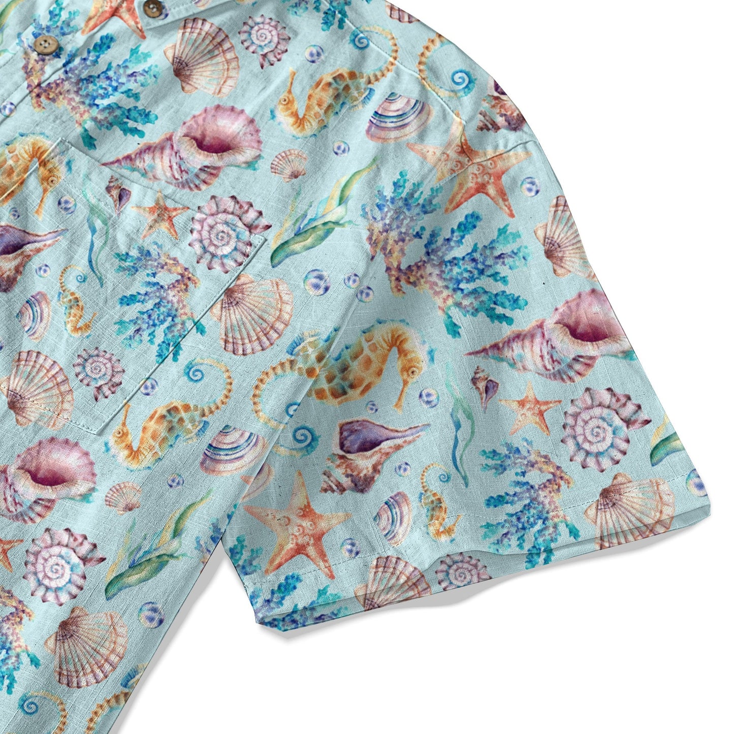 Ocean Animals Aloha Theme Hawaiian Shirt, Summer Vibes Button Down Hawaii Shirt