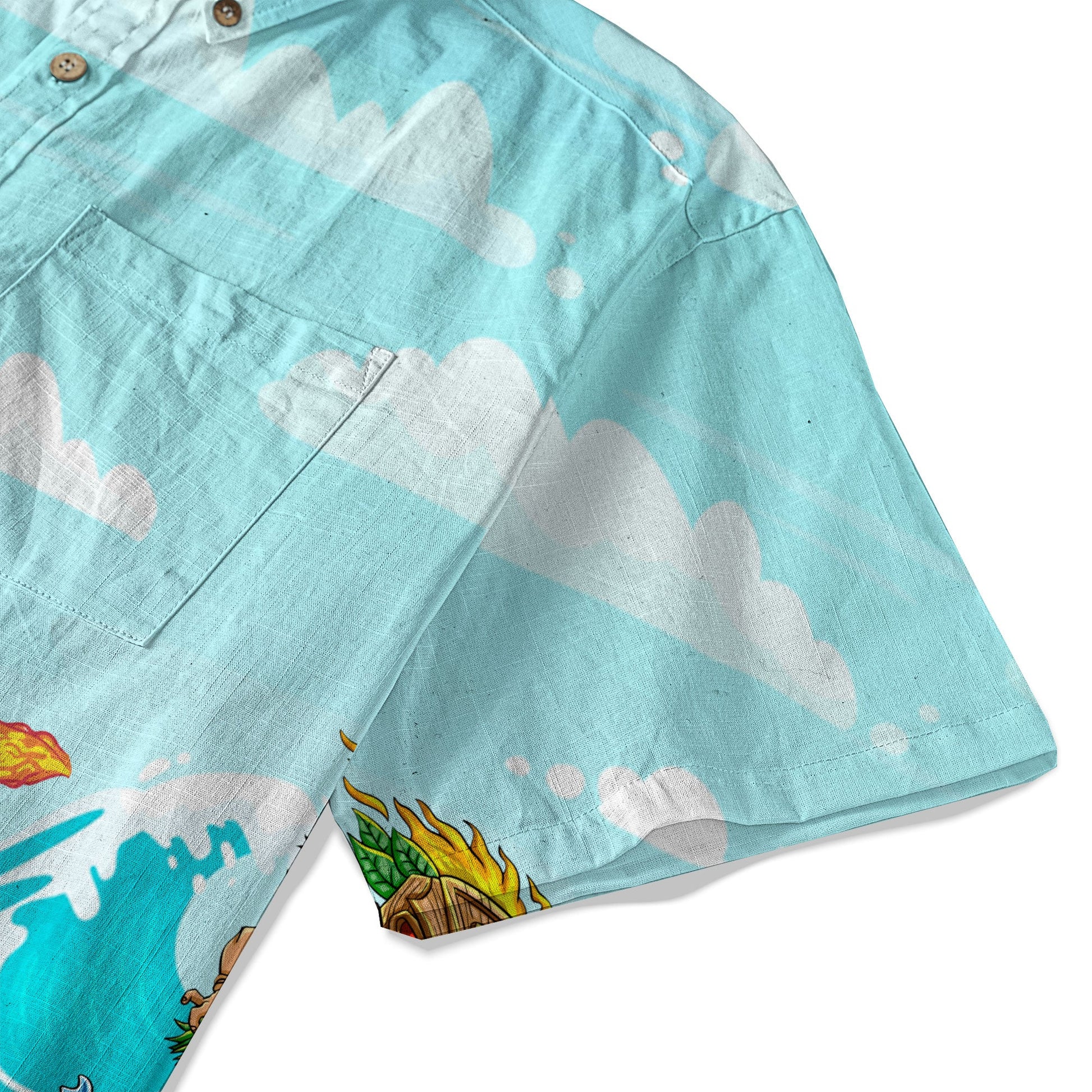 Tiki Mask Aloha Hawaii Shirt, Surfing Tiki Beach Hawaiian Shirt