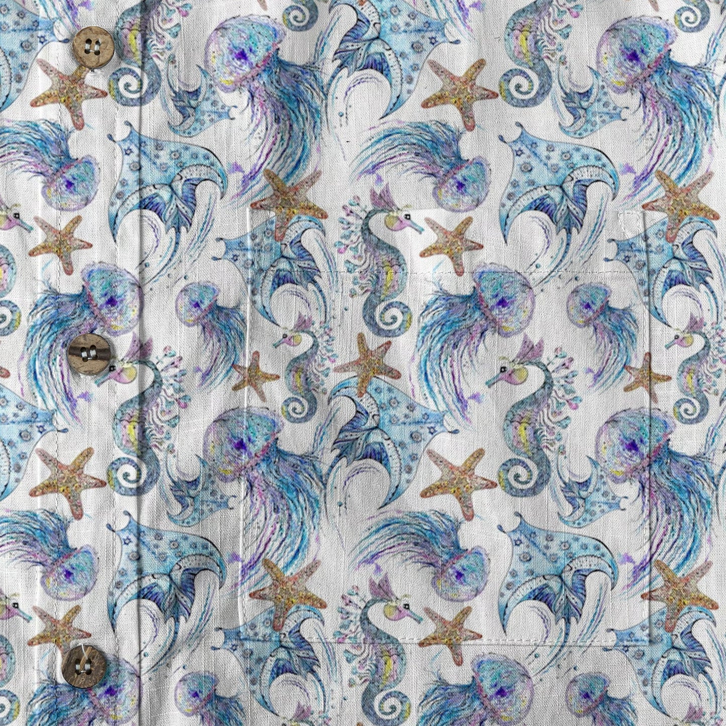 Ocean Animal Aloha Hawaiian Shirt, Sea Life Hawaii Shirt