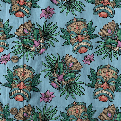 Tribal Tiki Hawaiian Shirt, Summer Vibes Aloha Hawaii Shirt