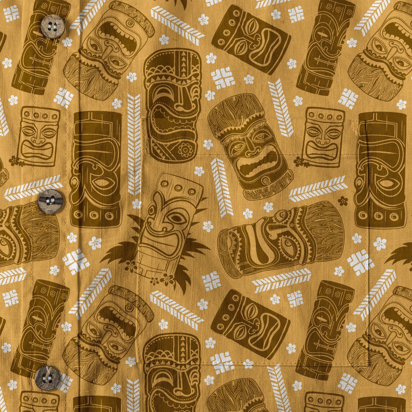 Tiki Hawaii Tropic Hawaiian Shirt