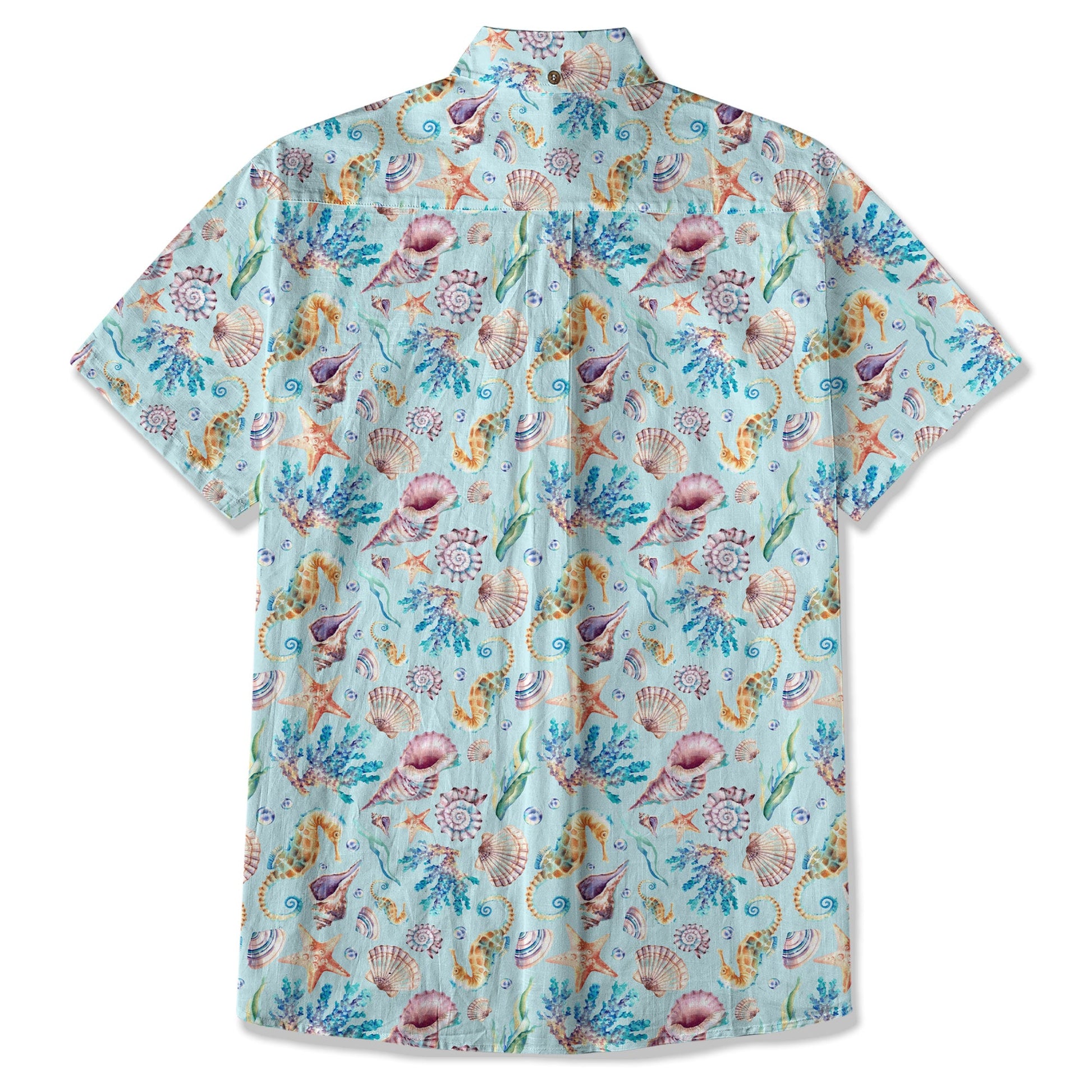 Ocean Animals Aloha Theme Hawaiian Shirt, Summer Vibes Button Down Hawaii Shirt