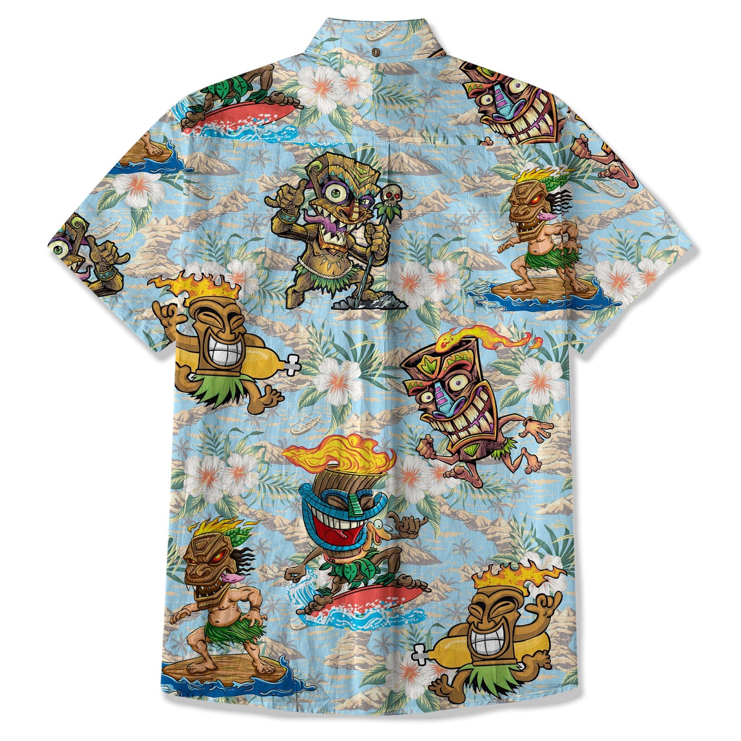 Tiki Mask Aloha Hawaii Shirt, Tiki Mask Ocean Hawaiian Shirt