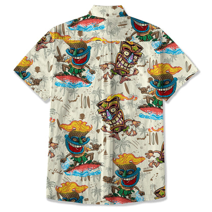 Tiki Mask Aloha Hawaii Shirt, Tiki Mask Long Island Hawaiian Shirt