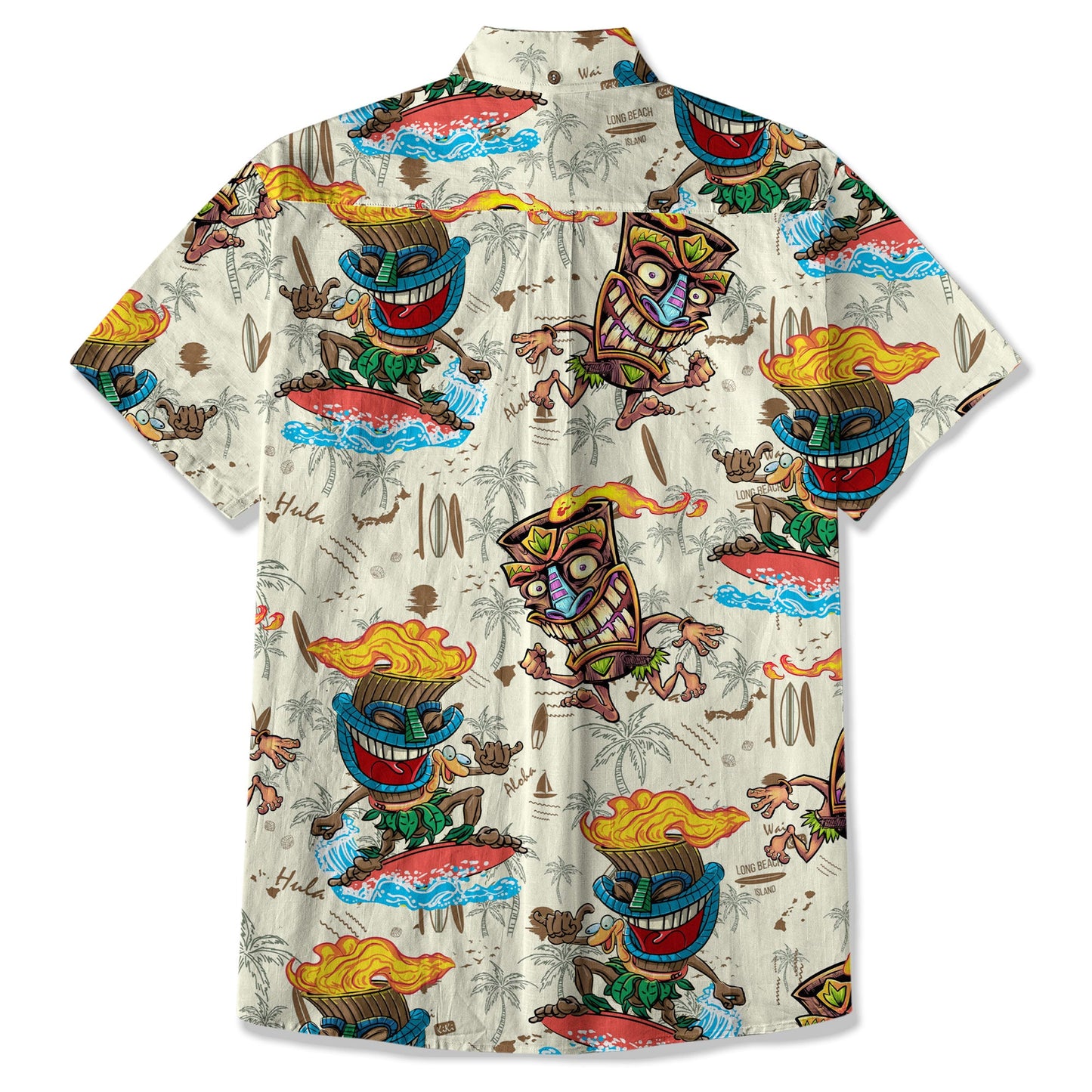 Tiki Mask Aloha Hawaii Shirt, Tiki Mask Ocean Hawaiian Shirt