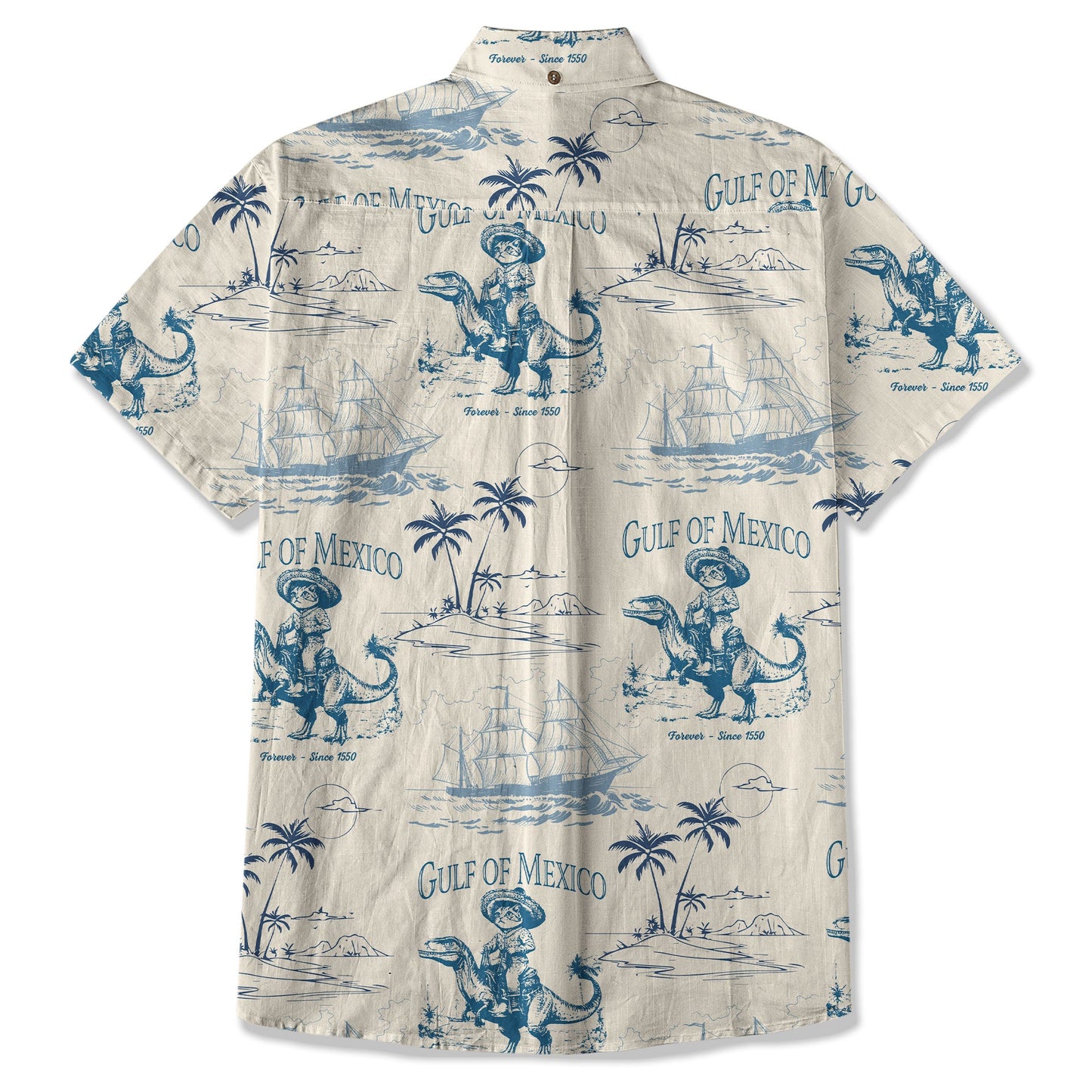 Gulf of Mexico Funny Cat Riding Dinosaurs Shirt