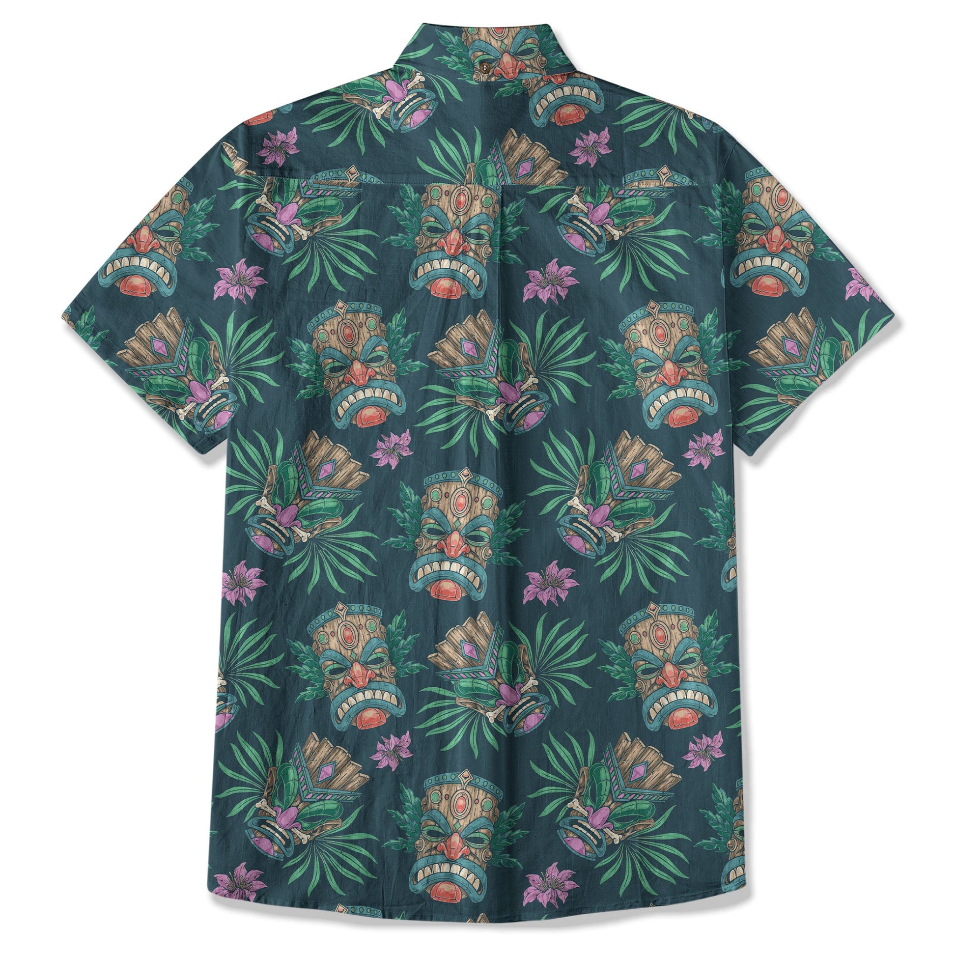 Tribal Tiki Hawaiian Shirt, Summer Vibes Aloha Hawaii Shirt