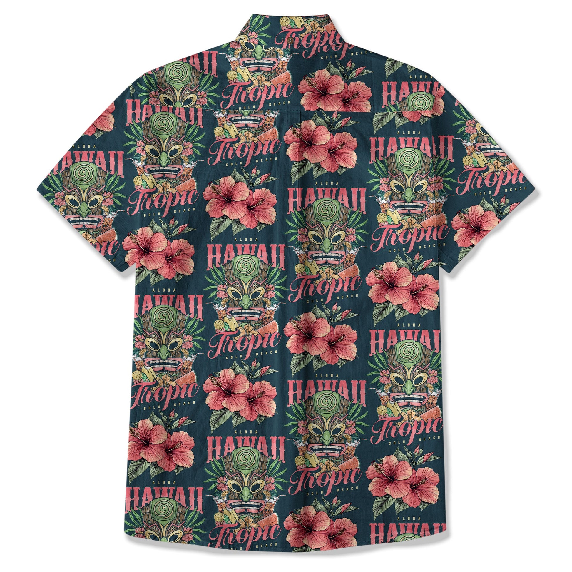 Tiki Hawaii Tropic Hawaiian Shirt