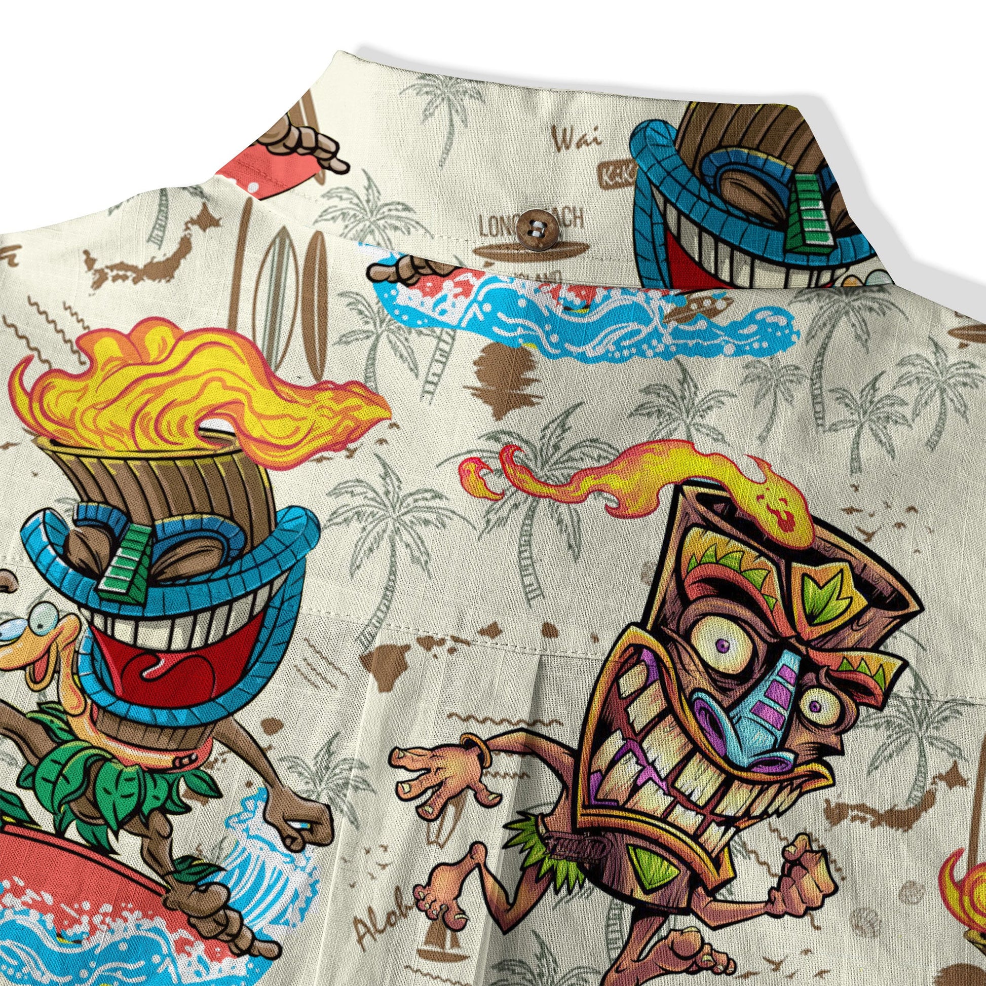 Tiki Mask Aloha Hawaii Shirt, Tiki Mask Ocean Hawaiian Shirt
