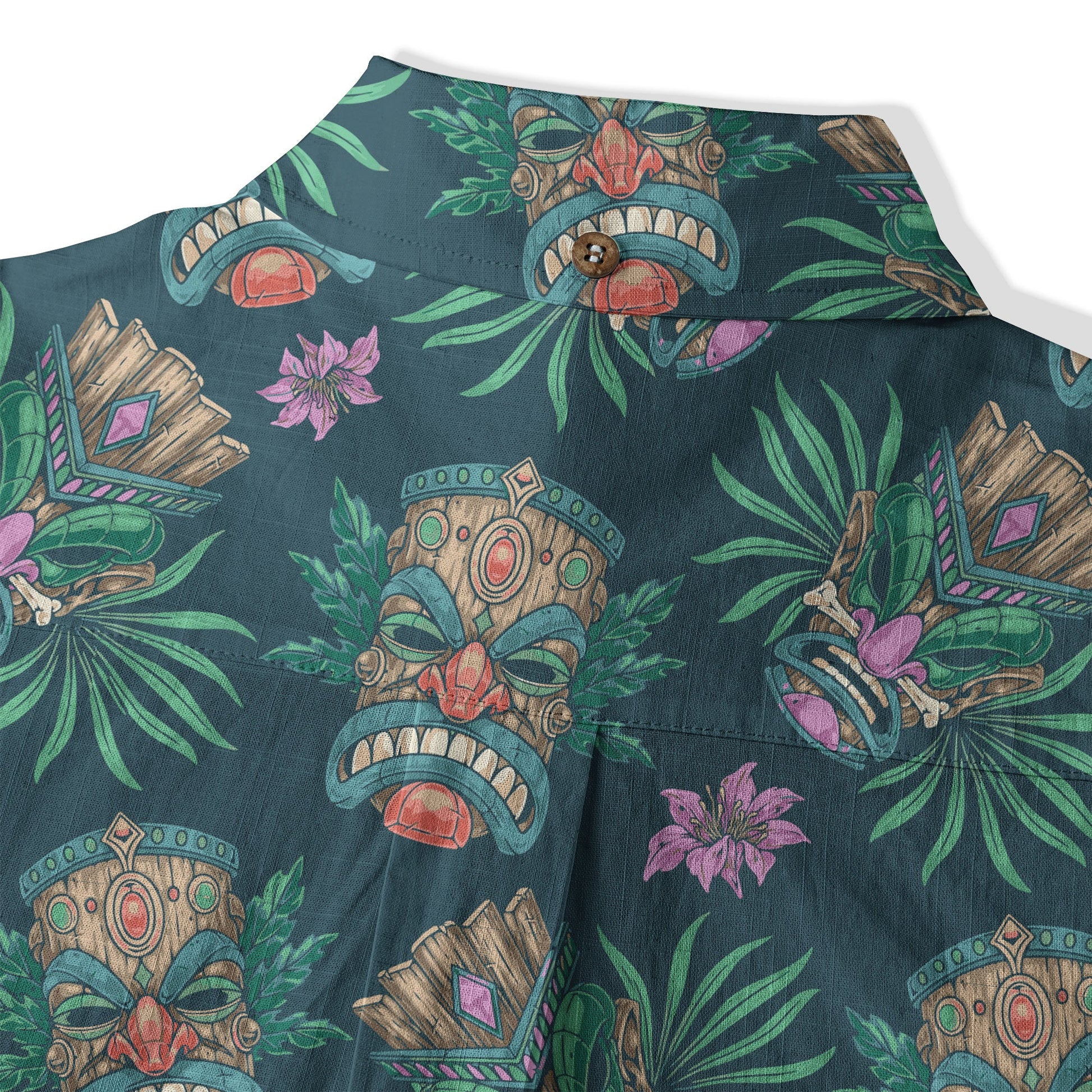 Tribal Tiki Hawaiian Shirt, Summer Vibes Aloha Hawaii Shirt