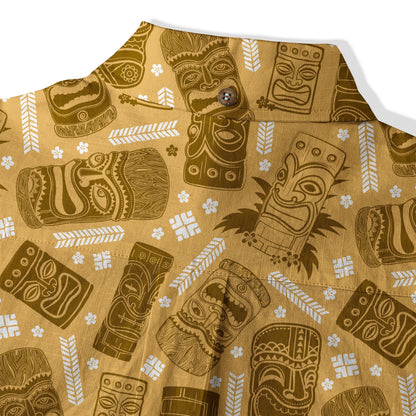 Tiki Hawaii Tropic Hawaiian Shirt