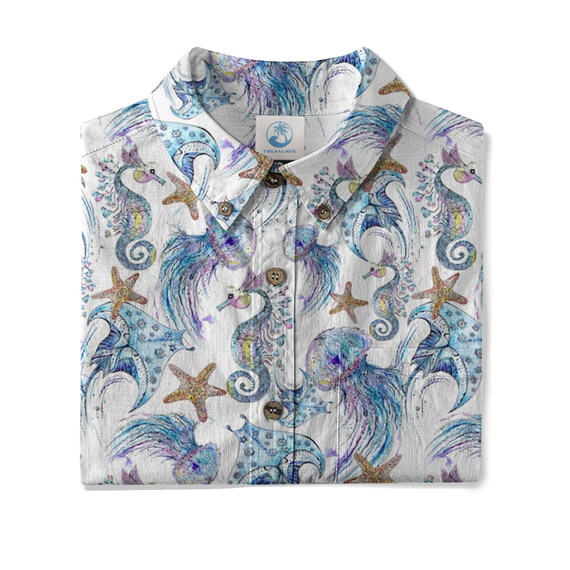 Ocean Animal Aloha Hawaiian Shirt, Sea Life Hawaii Shirt