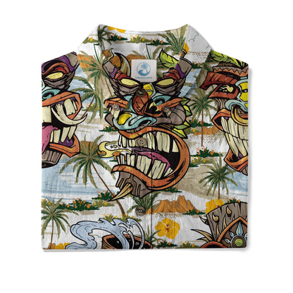 Tiki Mask Aloha Hawaii Shirt, Tiki Mask Ocean Hawaiian Shirt