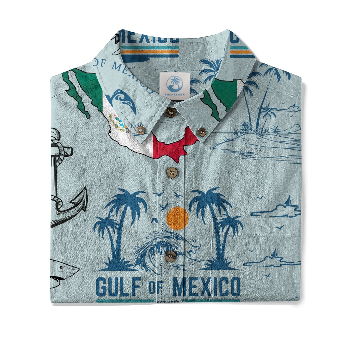 The Gulf Of Merico Est 2050 Hawaiian Shirt, Ocean Animals Hawaii Shirt