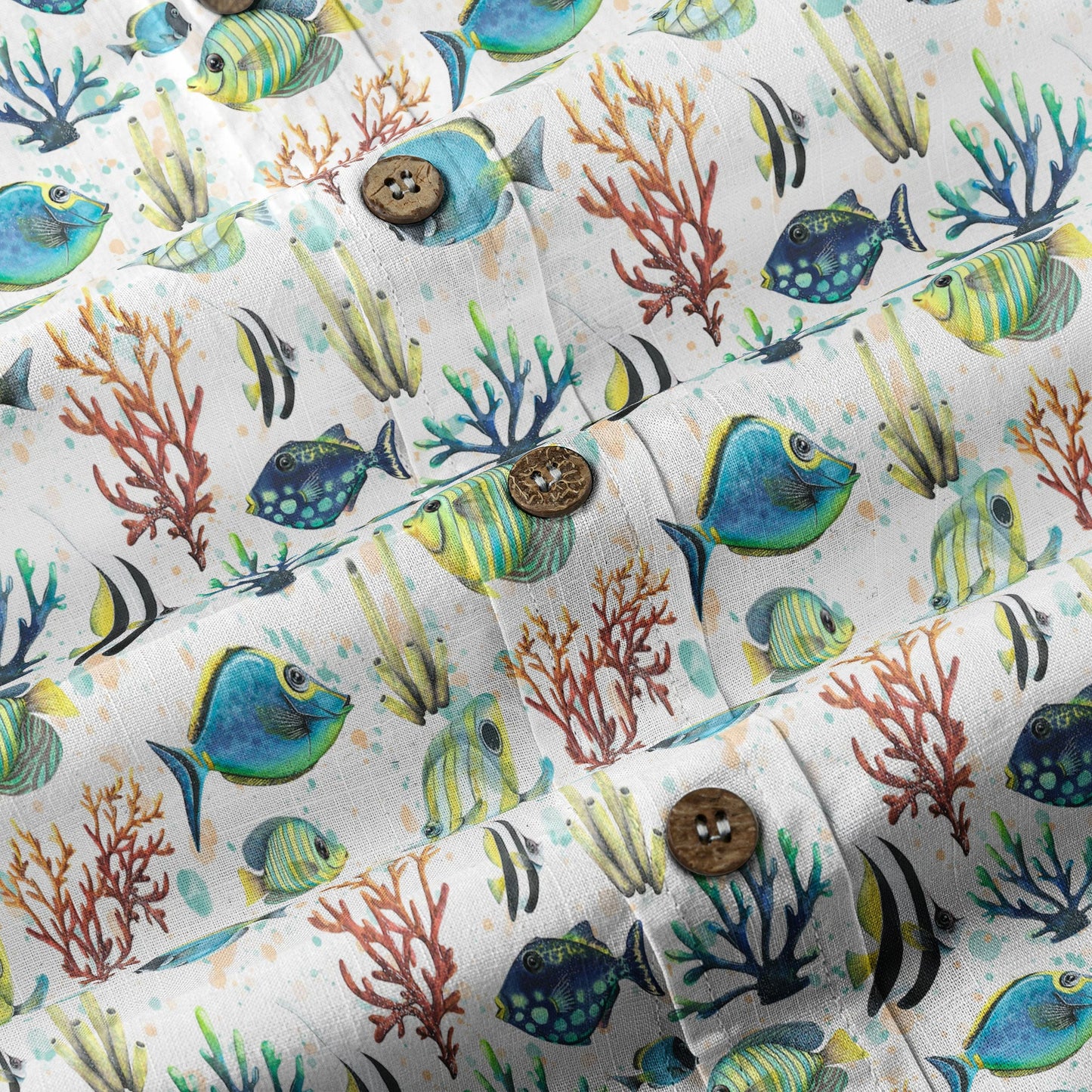 Ocean Animal Aloha Hawaiian Shirt, Sea Life Button Up Hawaii Shirt