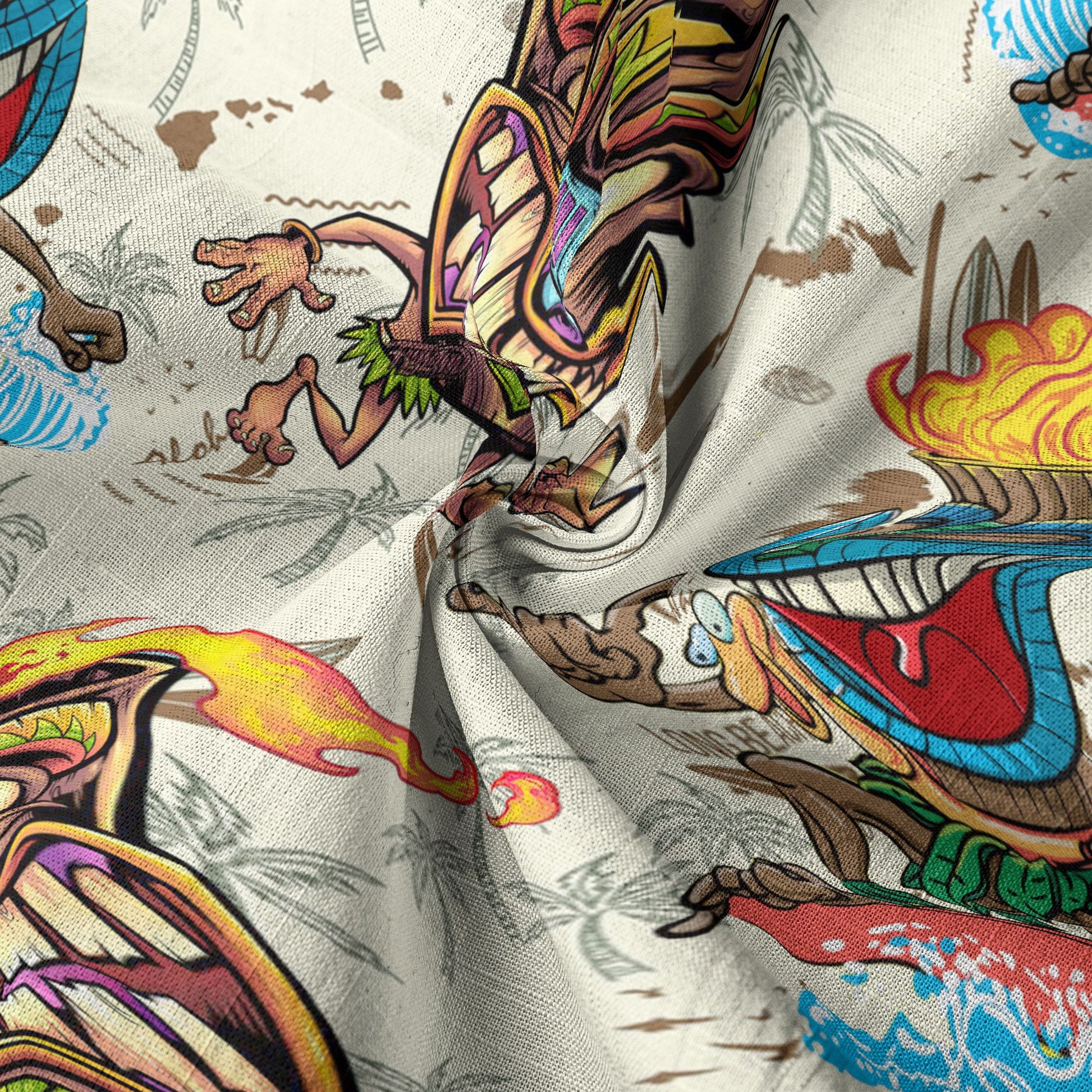Tiki Mask Aloha Hawaii Shirt, Tiki Mask Ocean Hawaiian Shirt