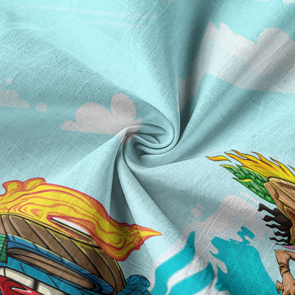 Tiki Mask Aloha Hawaii Shirt, Surfing Tiki Beach Hawaiian Shirt