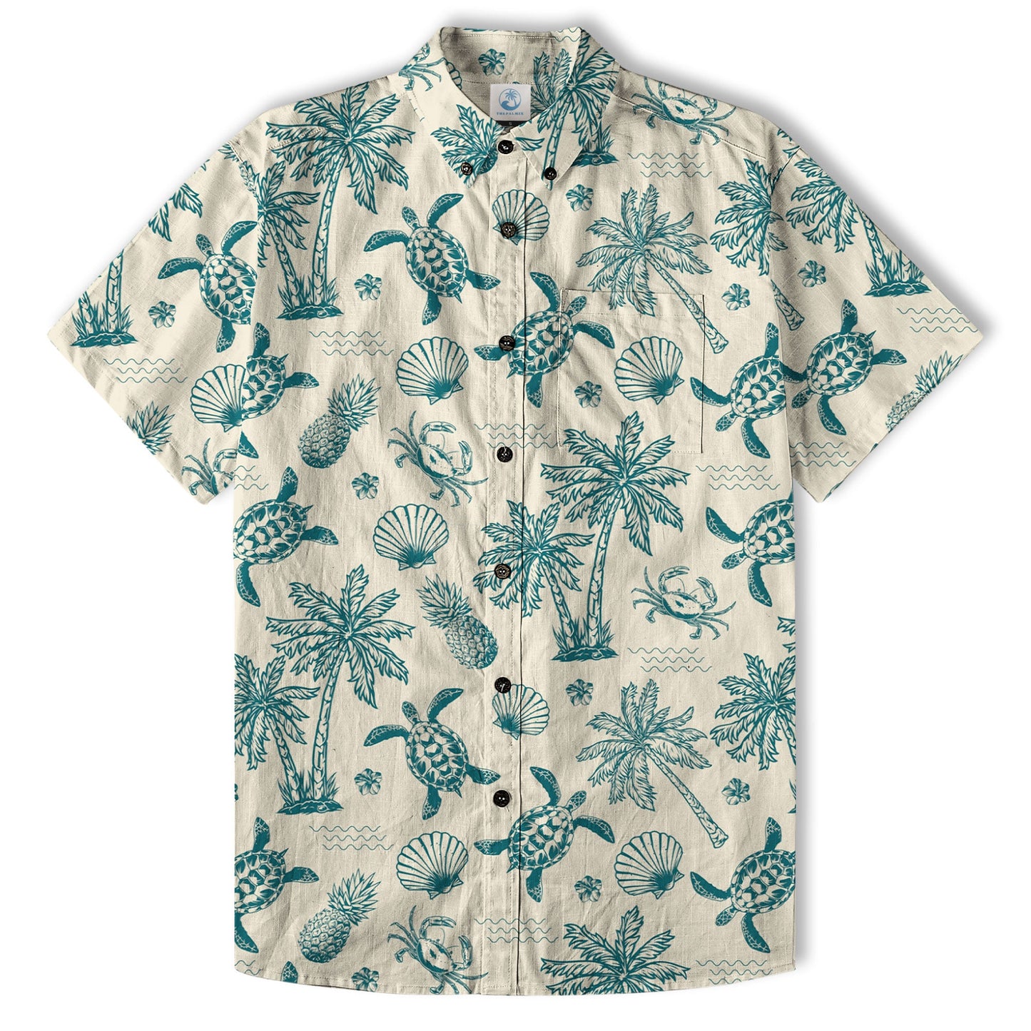 Turtle Aloha Shirt, Turtle Lover Hawaiian Shirt, Sea Lovers Aloha Shirt
