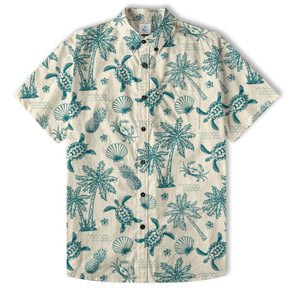Turtle Aloha Shirt, Turtle Lover Hawaiian Shirt, Sea Lovers Aloha Shirt