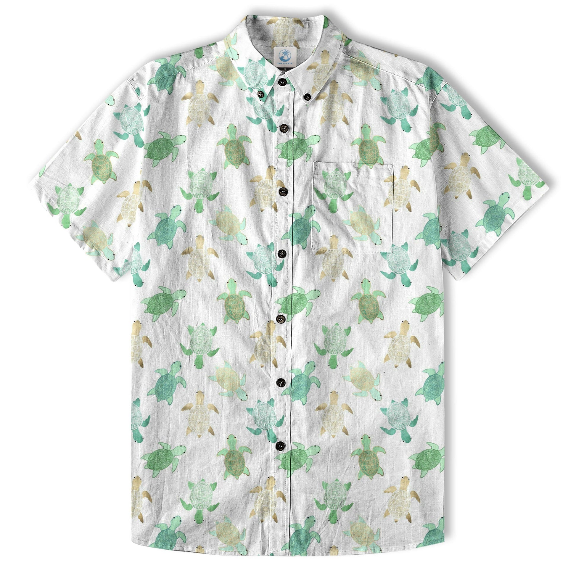 Turtle Aloha Shirt, Turtle Ocean Hawaiian Shirt
