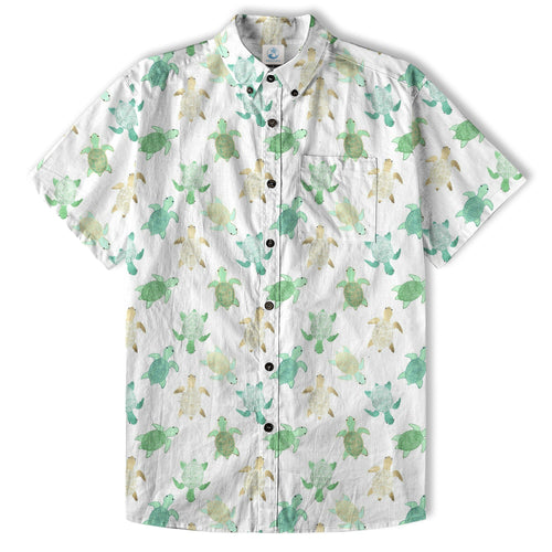 Turtle Aloha Shirt, Turtle Ocean Hawaiian Shirt