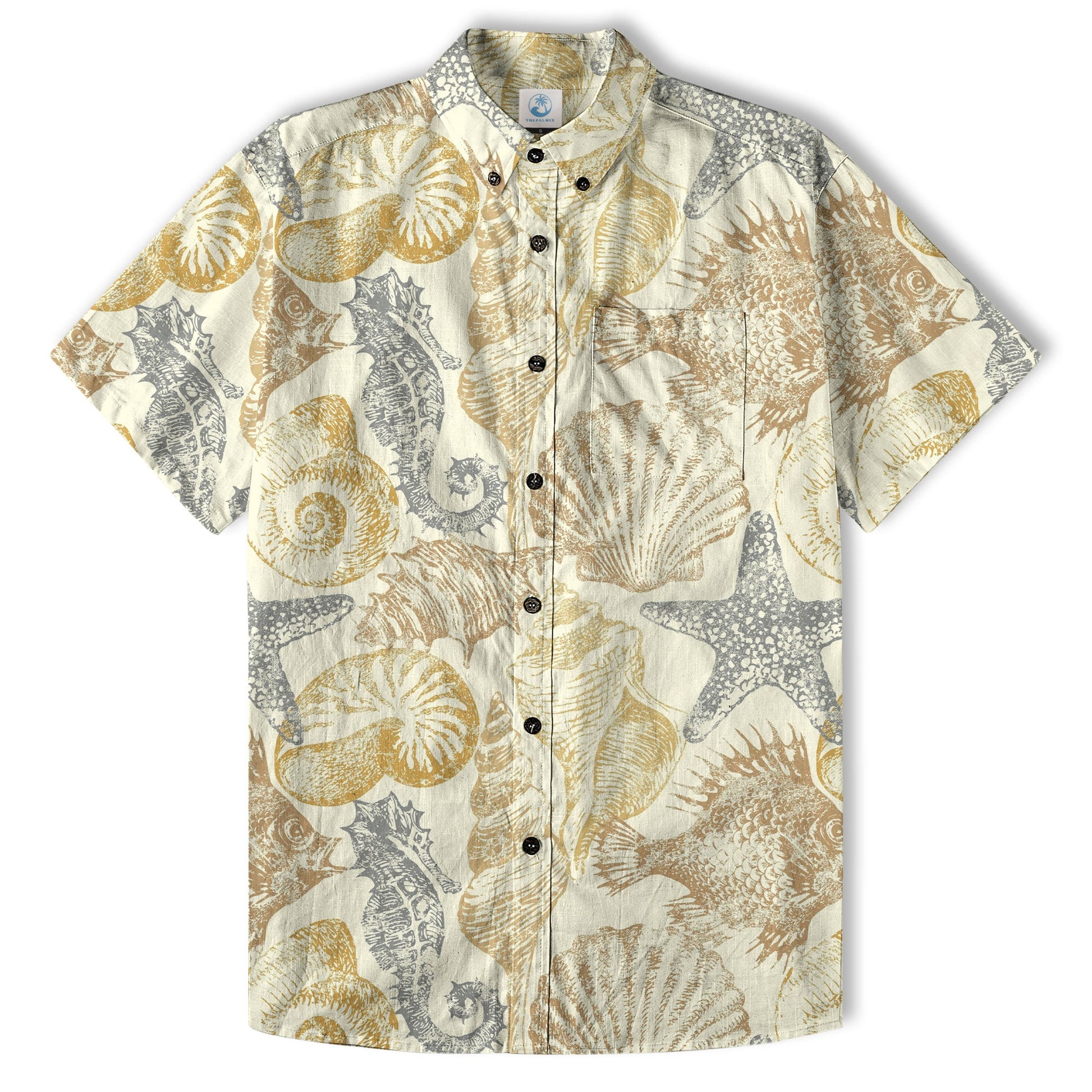 Ocean Animals Women's Hawaiian Shirt, Ocean Aloha Hawaiian Print