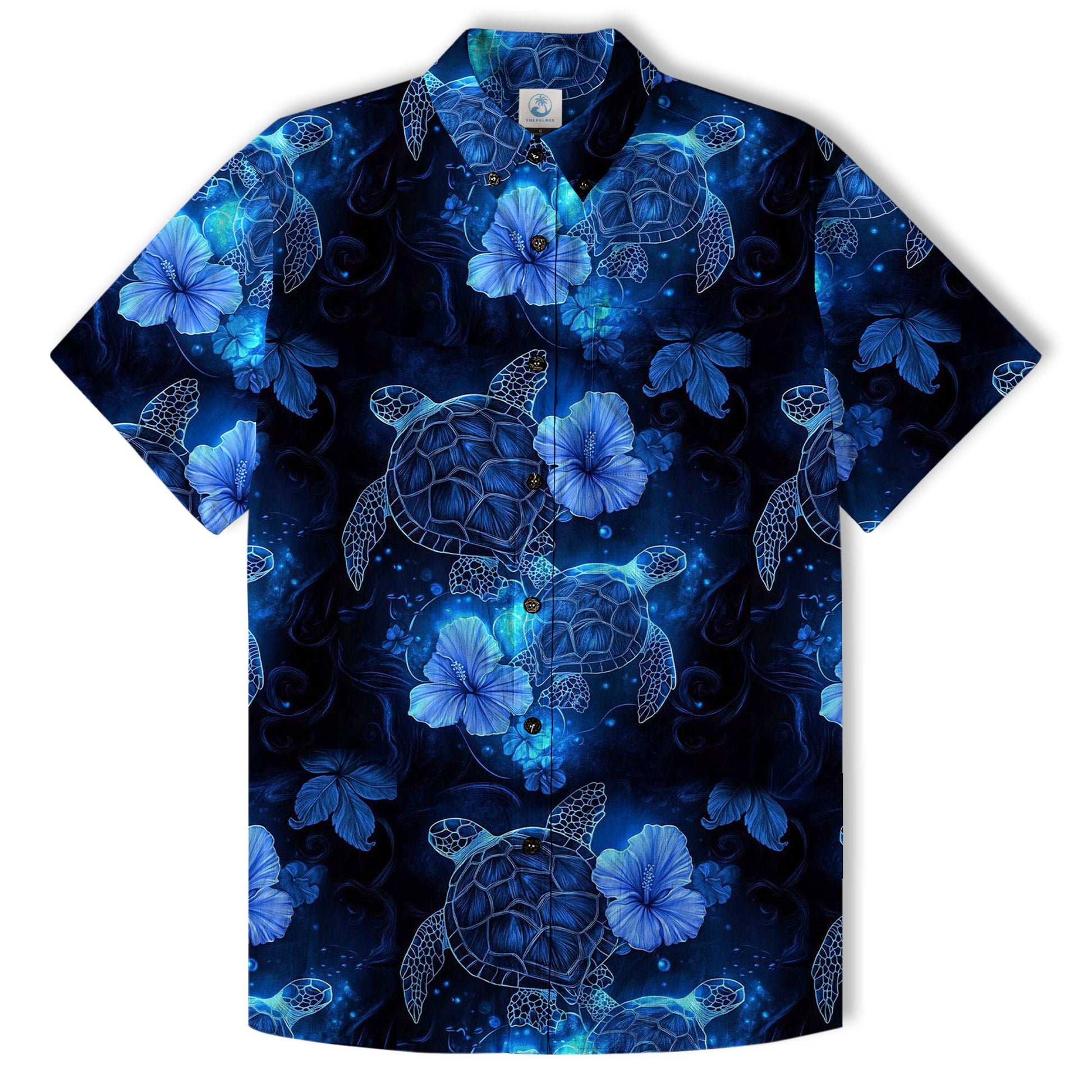 Ocean Animals Hawaiian Button Up Shirt, Sea Hawaii Shirt