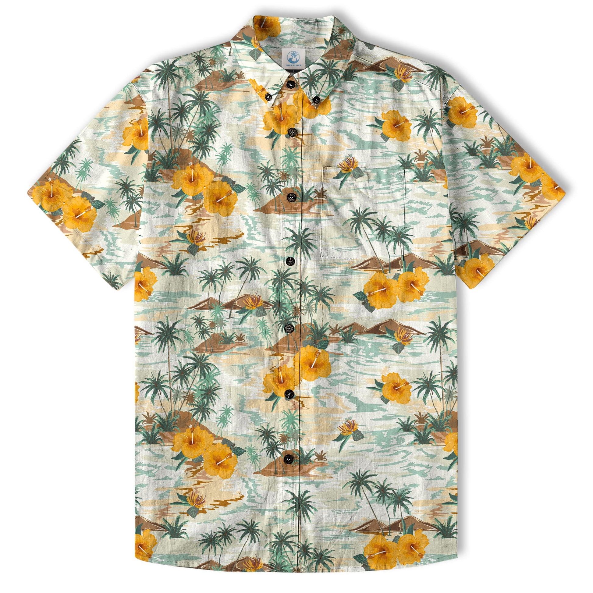 Ocean Animals Hawaiian Button Up Shirt, Sea Hawaii Shirt