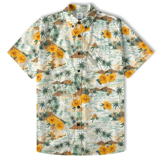 Ocean Animals Hawaiian Button Up Shirt, Sea Hawaii Shirt