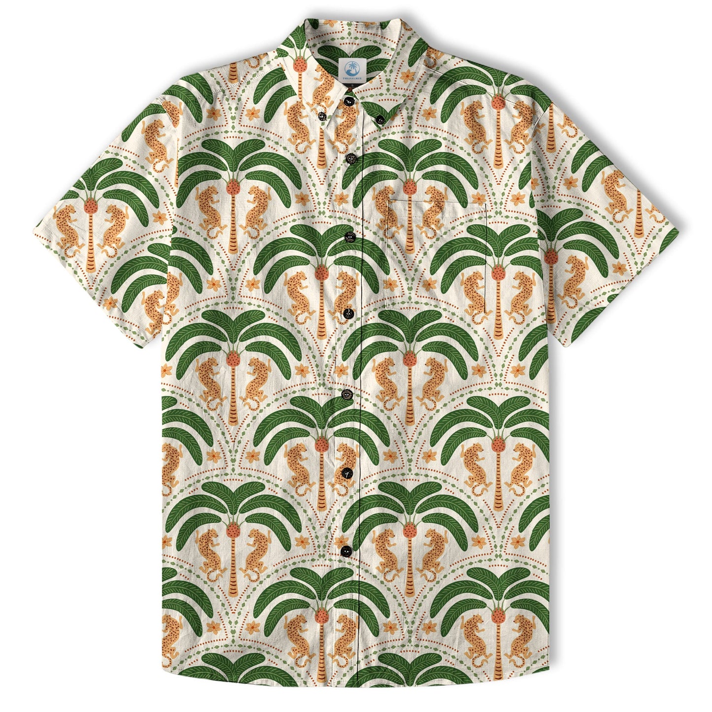 Tropical Fruits Aloha Hawaiian Button Up Shirt, Summer Beach Aloha Hawaii Shirt