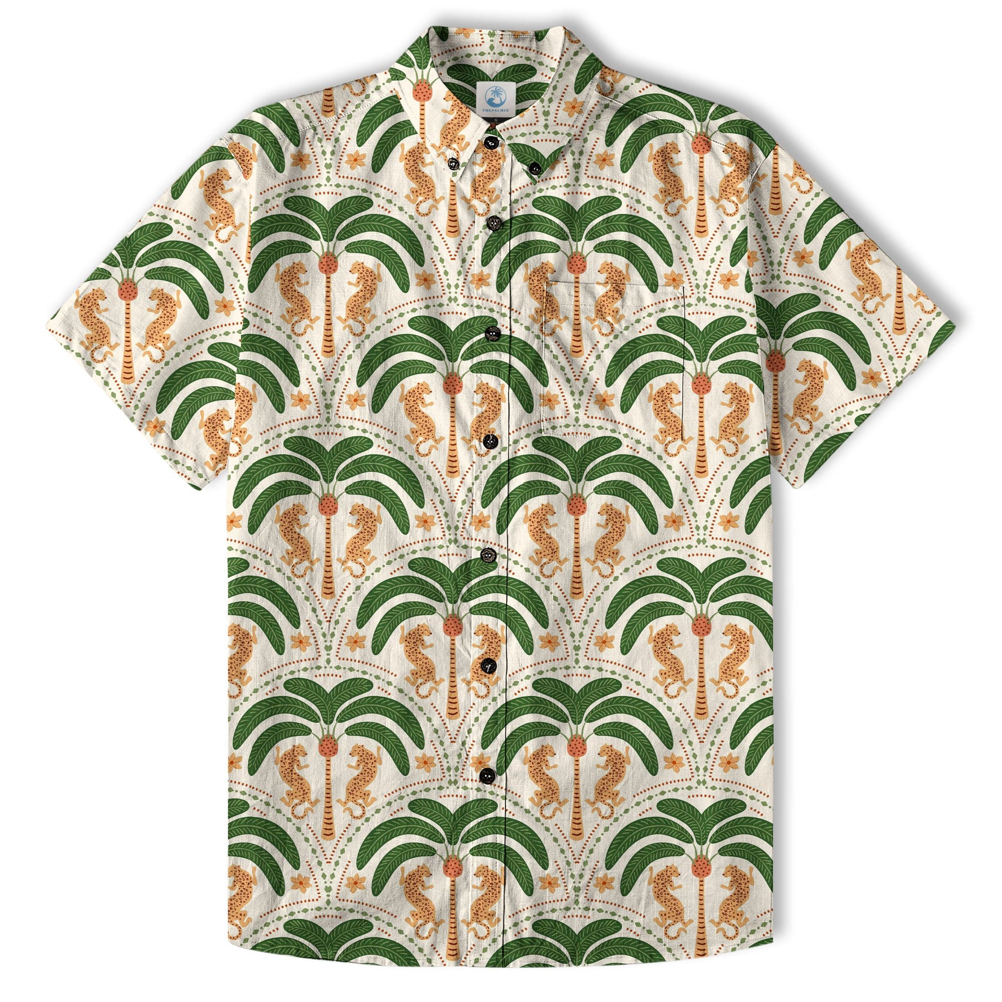 Tropical Fruits Aloha Hawaiian Button Up Shirt, Summer Beach Aloha Hawaii Shirt