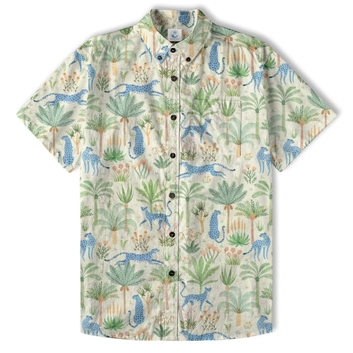 Tropical Fruits Aloha Hawaiian Button Up Shirt, Summer Beach Aloha Hawaii Shirt