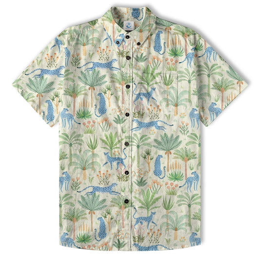 Tropical Fruits Aloha Hawaiian Button Up Shirt, Summer Beach Aloha Hawaii Shirt
